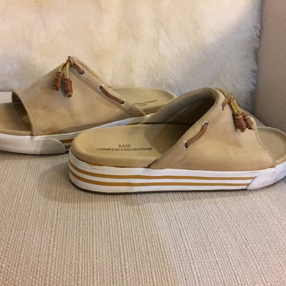 Bass Compass Collection Roxanna Leather Slide - Picture 3 of 8